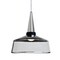 Besa Lighting Baron 10 Cord Pendant, Black/Clear, Satin Nickel Finish, 1x9W LED 1JT-BARON10BK-LED-SN - alternate 1